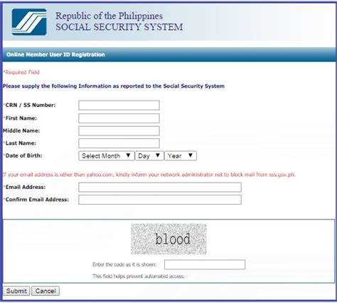 www-sss-gov-ph online registration form|Member Registration .